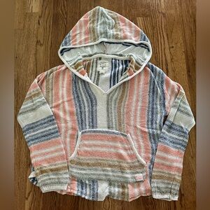 Billabong Kids' Baja Cove Hoodie Junior Poncho Sweater Size L (12)